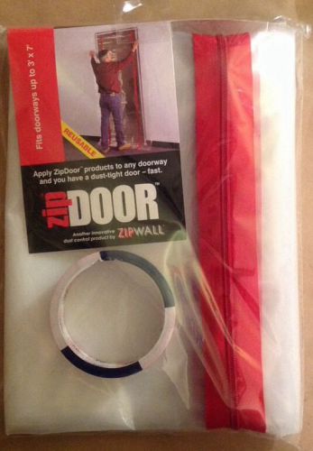 ZIPWALL ZDS Zip Door Standard Doorway Dust Containment Kit New REUSABLE