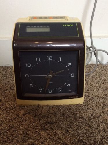 amano time clock  EX-6000