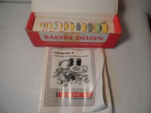 Micrometals Sample Box &amp; Book Popular Iron Powder Cores  - Baker&#039;s Dozen