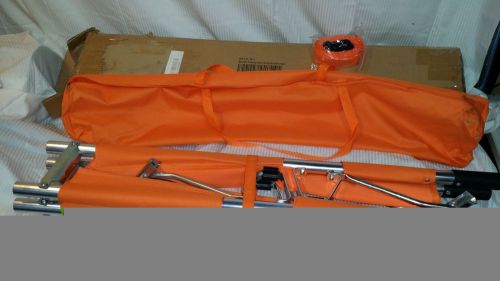 Allgear ~ 003-c-1f1 ~ double folding pole stretcher ~ orange for sale