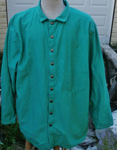 Guard line proban welding jacket;  flame resistant cotton; mens 2x;inside pocket for sale