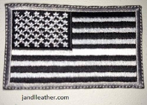 American made Thin White Line EMS Flag patch