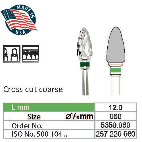 Wilson USA Tungsten Carbide Cutter HP Drill Bit Dental Coarse Small Cone