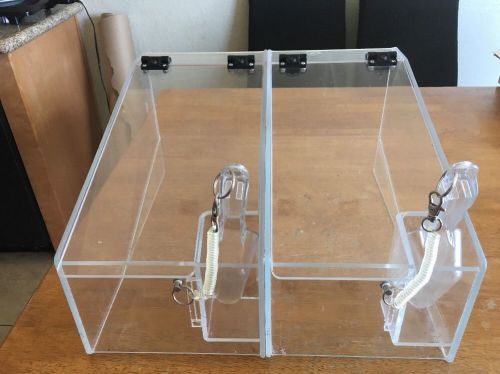 Reduced Bulk food candy bin clear acrylic hinged top