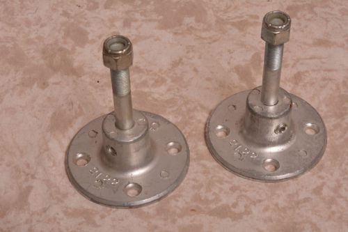 Lot of 2 Adjustable Stainless Steel Legs / Feet 2-3&#034; # 2122