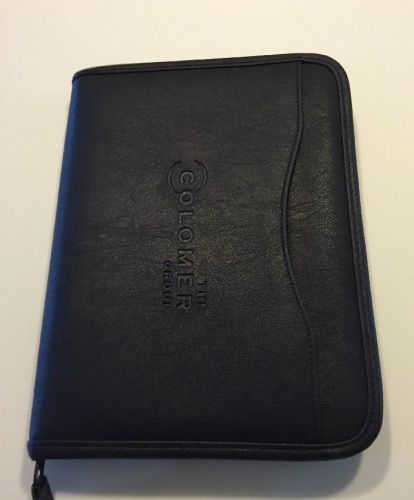 Gemline  Padfolio Notebook Portfolio Organizer Black Leather
