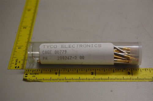 62 NEW TYCO ELEC. GOLD ELECTRIC CONTACTS FOR CONNECTORS 208267-200 MIL SPEC