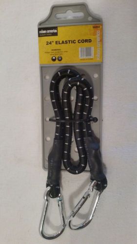 24&#034;  ELASTIC BUNGEE CORD  TIE DOWN WITH  &#034;D&#034;  RING SNAP ENDS