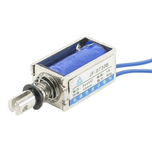 uxcell DC 24V 1A Push Pull Type Open Frame Solenoid Electromagnet 10mm 80g