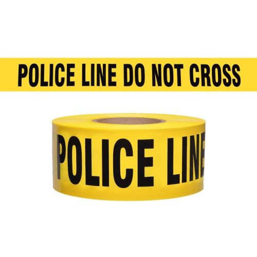 Police line do not cross tape 3&#034;x1000&#039;x3mm crime scene csi fbi tape for sale