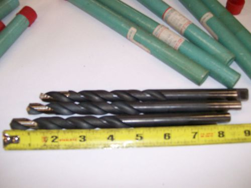 Drill bits 33/64 x 1/2 lot of 2 extended lenght  hss step drill  with tang for sale