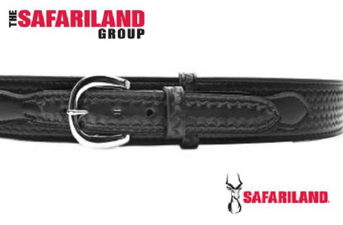 Safariland used chrome &amp; brass border patrol police belt: 146/146v size: 34 - 40 for sale