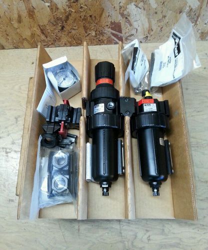 New parker 17h34a18a4bdk air filter/regulator/lubricator combo kit for sale