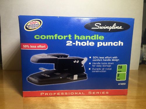 Swingline comfort handle 2-hole punch - 74050 free shipping for sale