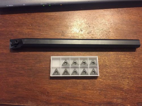 3/4&#034; x 10&#034; SI-MTUNR-12-3 Boring Bar with Box of 10 TCMT Carbide Inserts