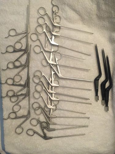 20 Assorted Arthroscopic scissors Slightly Use &amp; Extra Bayonet Bipolar Forceps