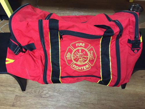 LOWERED PRICE**Premium Red Firefighter EXTRA LARGE Turnout Gear Bag