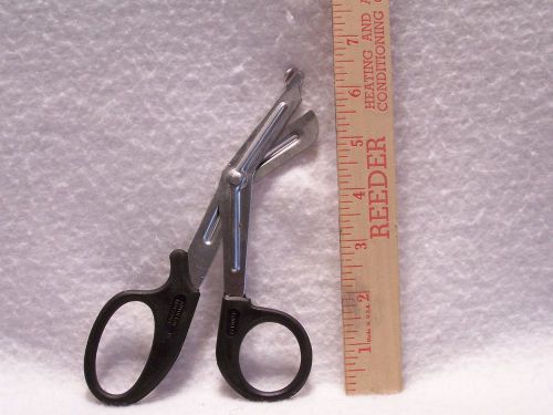 12 EMT Shears Scissors 7.25&#034; Black Bandage Paramedic