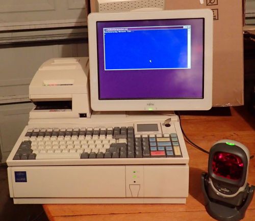 Fujitsu TeamPoS® 2000 Point-of-Sale System Keyboard Printer Scanner Monitor