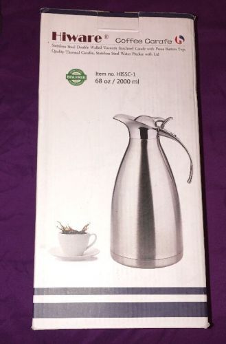 Hiware® 68 Oz Stainless Steel Double Walled Vacuum Insulated Carafe