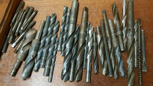 Huge Wood Metal Drill Bit Machinist Tool Set Lot SET WITH TAPS FREE SHIPPING
