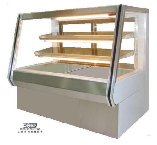 Coolman Commercial Dry (Non-Refrigerated) Counter Bakery Pastry Display Case 72&#034;