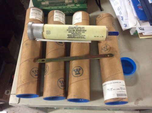 Lot of 4- westinghouse rba-rdb-400 power fuse refill for sale