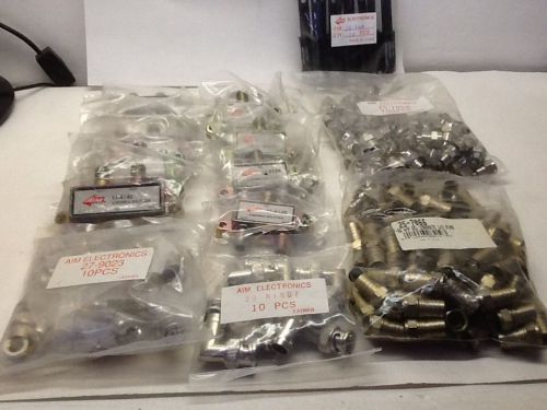 Lot Of AIM ELECTRONIC TV Splitters 5-900MHz, F Type Connectors Transformers