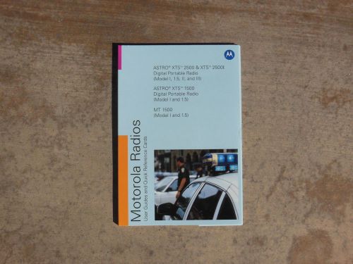 Motorola astro xts-2500,xts-1500 user guide for sale
