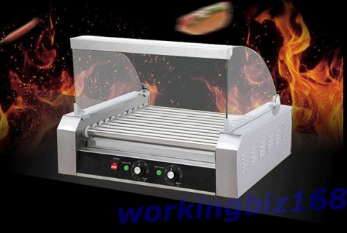 OT DOG MACHINE ROLLER GRILL 9 Rollers Double Temperature control 110V/220V
