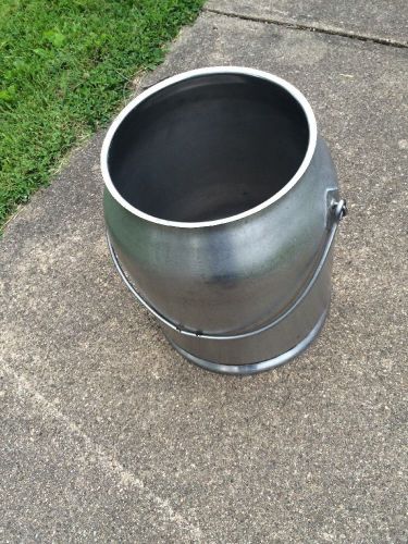 Stainless Steel Dairy 5 Gallon Milk Can Milk Pail Marked HI On Side