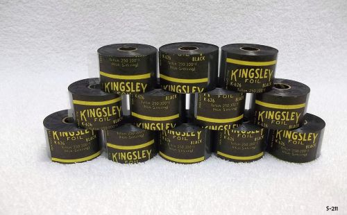 Kingsley Machine - ( 12 ) New 1&#034; rolls  - hot foil stamping Machine