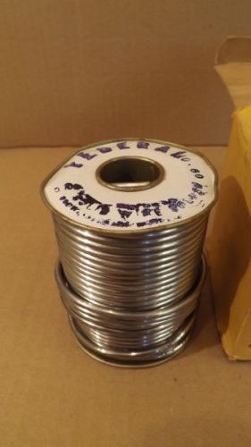 Vtg Federal 4060 Solid Core Wire Solder Large 5 Lb Roll NOS
