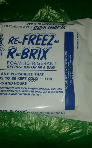 Polar Tech RB  15 Re-Freez-R-Brix Foam Refrigerant Pack, 2 and 1 RB 8..total 3