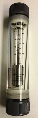 Water flowmeter - rotameter 30 - 110 gpm inline for sale