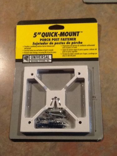 5 Five Inch Quick Mount Porch Post Fastener - Universal Building Systems Inc.