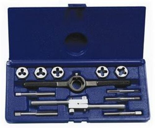 Irwin Industrial Tools 24612 Fractional Tap and Hex Die Set, 12-Piece