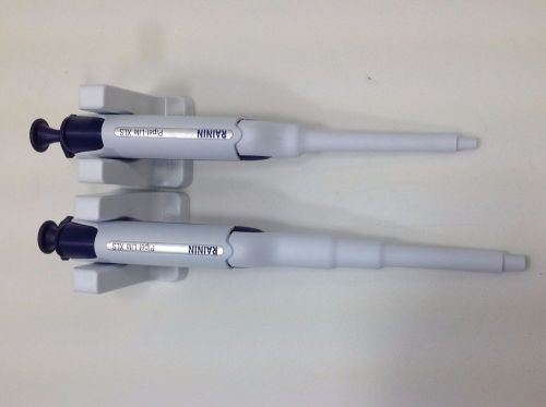 Set of 2 Rainin Pipet-Lite L-200 and L-1000 XLS RFID pipette with mag holders #3