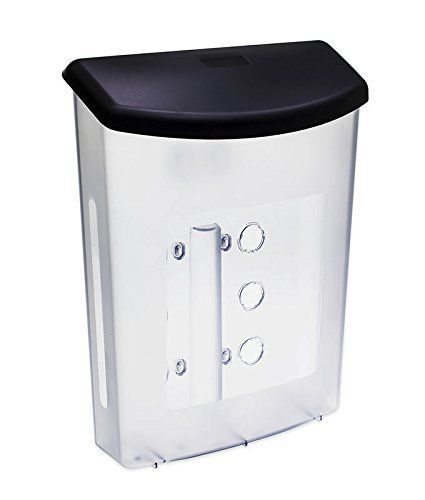 Source One Premium Large Outdoor Realtor Style Brochure Holder S1-ODBH-BLK LID