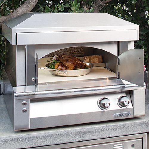 Alfresco 30&#034; ss freestanding/countertop natural gas pizza oven alf-pza-ng for sale