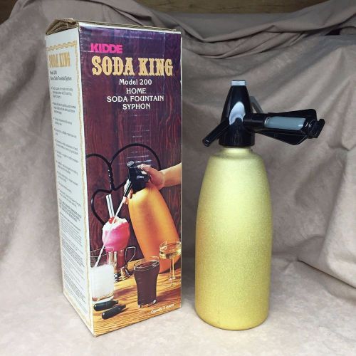 Vintage 1960&#039;s kidde soda king model 200 soda fountain syphon cocktail for sale