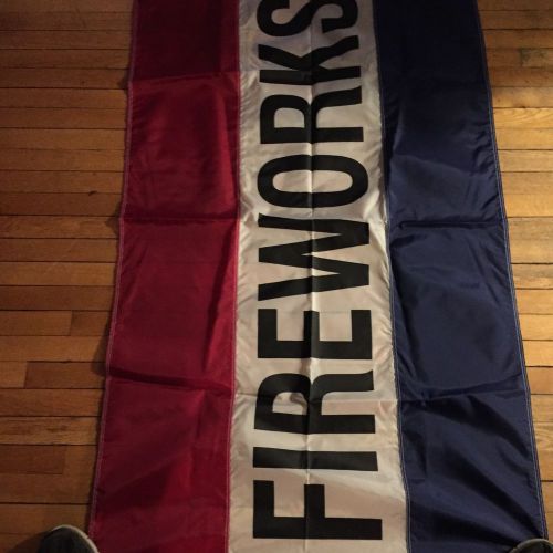 Fireworks Flag 34/58 Inches Red White Blue