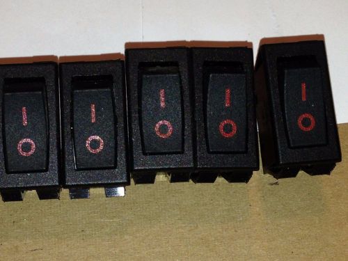 Oslo rocker switch, 2 pin, 6 pack 20a , 3/4 hp usa made! for sale