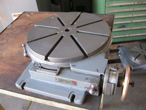HAUSER 12&#034; SUPER PRECISION LOW PROFILE ROTARY TABLE. SWISS MADE. 360MM.
