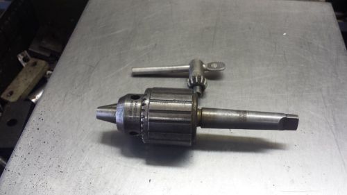 Jacobs #6A drill chuck with #2MT and 0-1/2&#034; capacity with key works excellent
