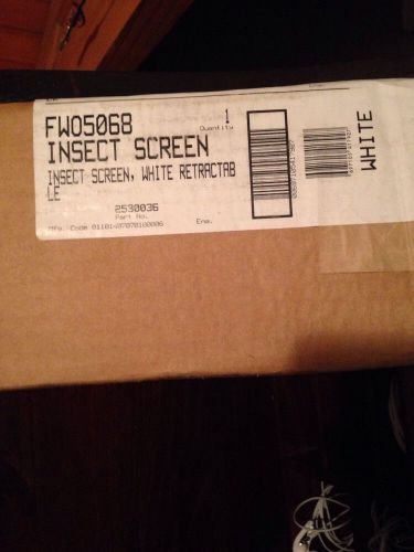 FW05068 INSECT SCREEN WHITE RETRACTABLE PART#2530036