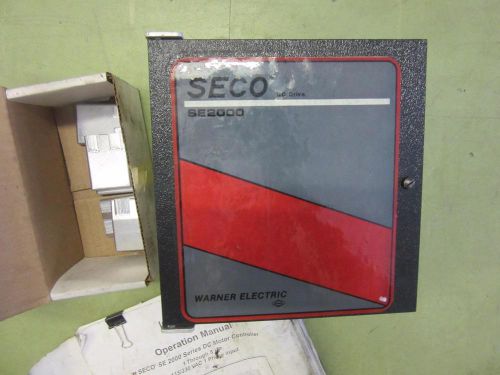 WARNER ELECTRIC SECO DC DRIVE SERIES: SE2000, SE2202 2 HP