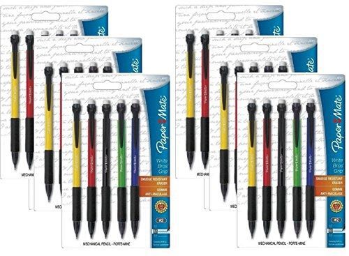 Paper Mate 61382 Write Bros. Grip 0.7mm Mechanical Pencils 6 x 5 Count (Total