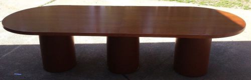 Wood 10 Foot Racetrack Conference Table