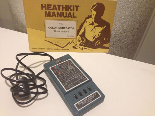 Heathkit Color Generator IG-5240 with Manual